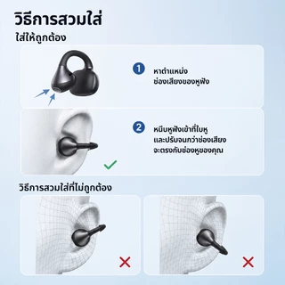 Edifier Comfo Bass หูฟังไร้สาย Open Ear Clip On เบสหนัก Bluetooth 6.1 AI Translation คุยชัด ดีเลย์ต่ำ IP55