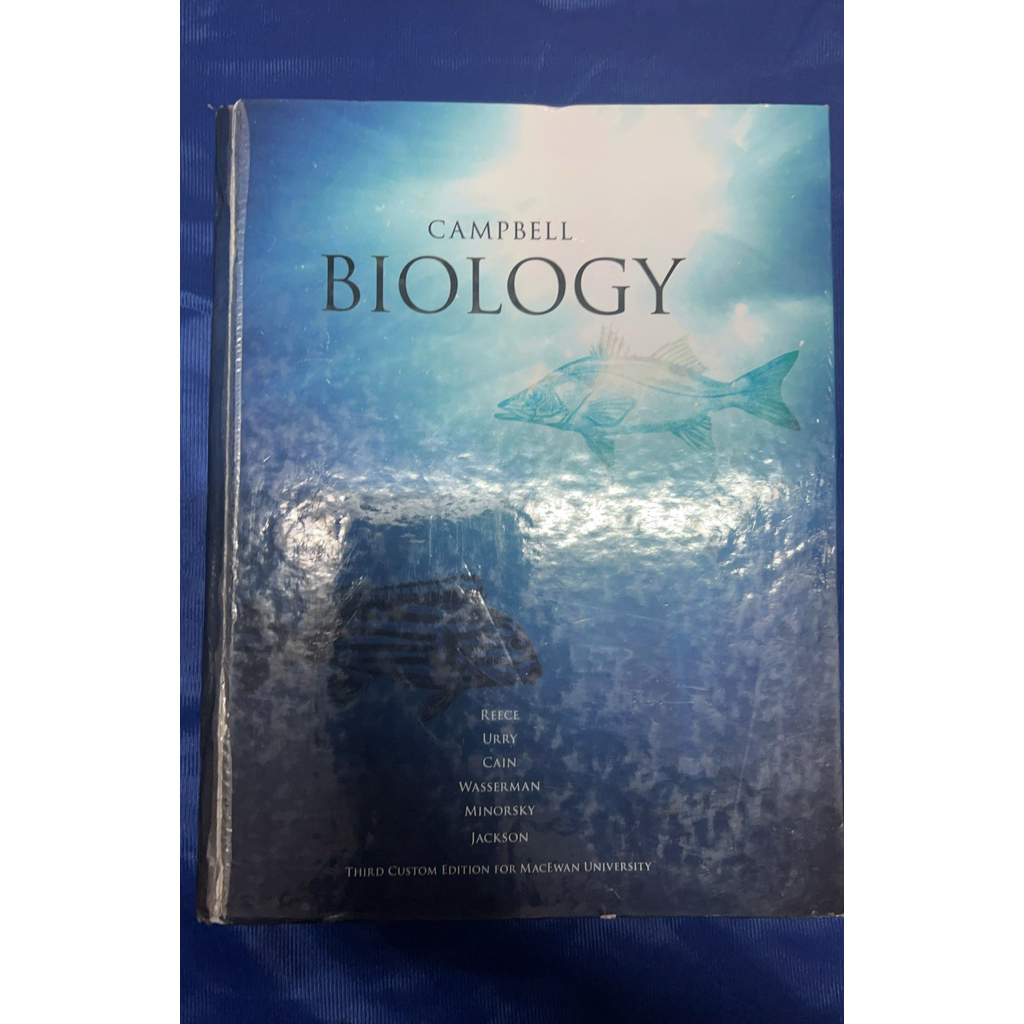 Campbell biology กระดาษหลุดสันบางส่วน มือสอง