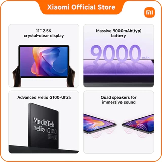 Redmi Pad 2 4+256G หน้าจอ 11 นิ้ว คมชัด 2.5K｜แบตเตอรี่ 9000mAh (typ)｜ชิปเซ็ต Advanced Helio G100-Ultra