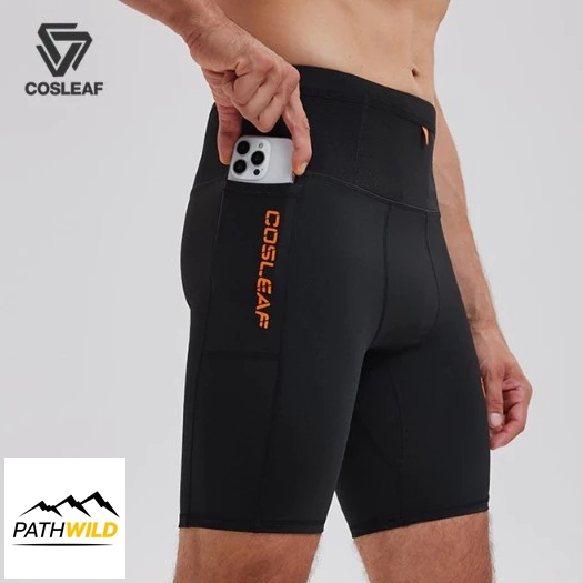 COSLEAF Trail Half tights กางเกงวิ่งรัดรูปสำหรับผู้ชาย ขาสามส่วน มีช่องเก็บของเยอะ นุ่มใส่สบายกระชับดีแห้งไว