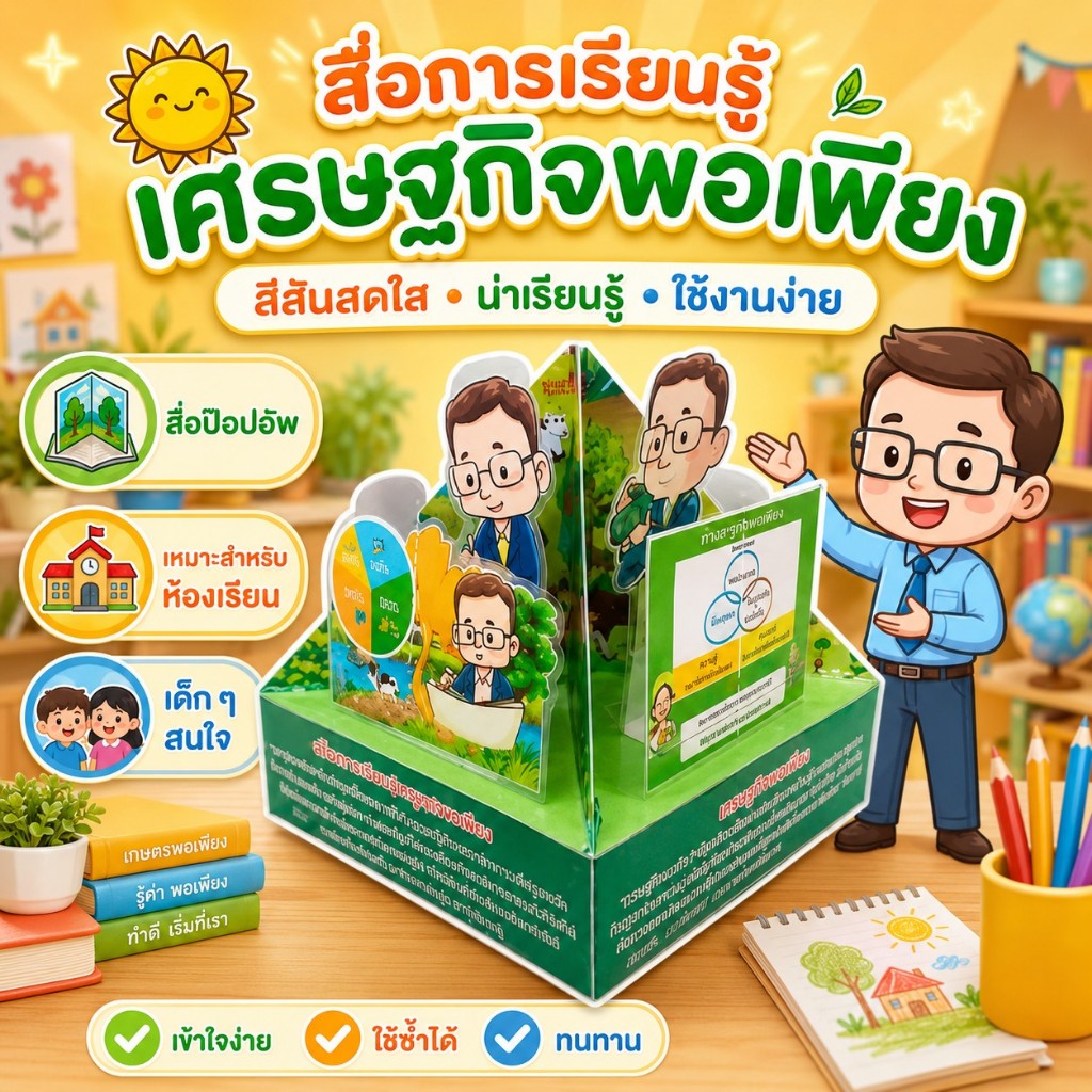 สื่อการสอน พีระมิดเศรษฐกิจพอเพียง