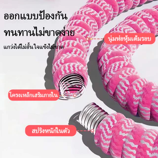 ฮูล่าฮูปสปริงนุ่ม น้ำหนักเบา ไม่เจ็บเอว ใช้งานเงียบ ช่วยเผาผลาญไขมันและกระชับเอว