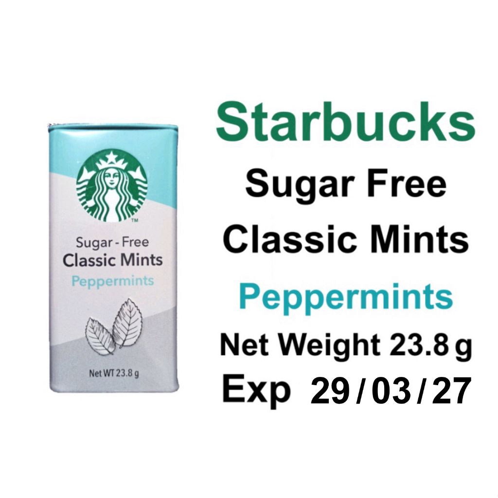 ลูกอม Starbucks Classic Mints Sugar free