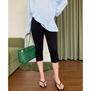 (พร้อมส่ง) Legging Capri Pants กางเกงคาปรีรุ่นยาว (Littlebitbyjj)
