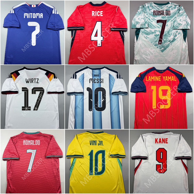 แฟนบอล - เสื้อฟุตบอลโลก ปี 2026 แบบมีดบอร์ชื่อ ฝsั่งlศส lยอsมัn ญี่ปุ่n oๅร์lจnติn่ๅ usาซิล oังกฤษ lสปn ฯลฯ