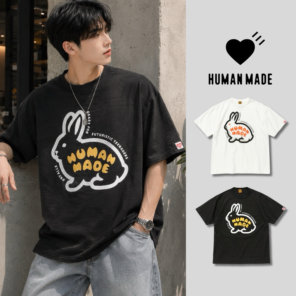 พร้อมส่ง / เสื้อยืด Human Made 💯Graphic "RABBIT" T-Shirt แขนสั้น พร้อมส่งจากไทย ส่งทุกวัน ส่งเร็ว