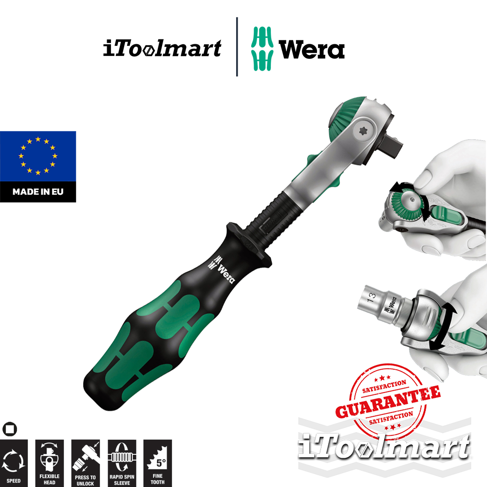 WERA ด้ามฟรี 8000 A Zyklop Speed Ratchet 05003500001