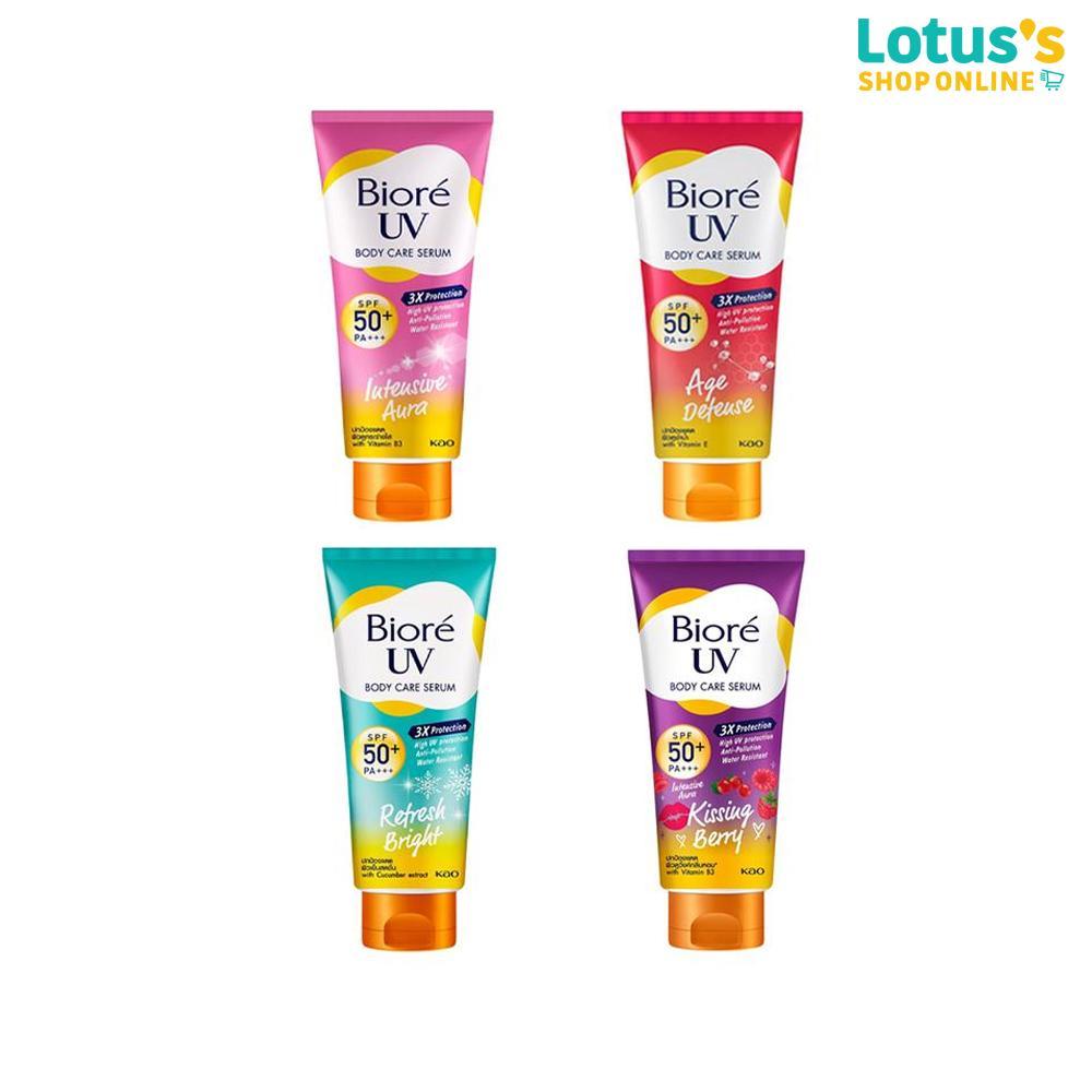 บิโอเร ยูวี บอดี้แคร์ เซรั่ม เอสพีเอฟ 50+ พีเอ+++ ขนาด 150 มล. BIORE UV BODY CARE SERUM SPF 50+ PA+++ 150 ML.