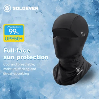 【TH】SOLOEVER หน้ากากปั่นจักรยาน แบบ Full-Face UPF50+ กันแดด Ice Silk ระบายอากาศเร็ว Balaclava mask