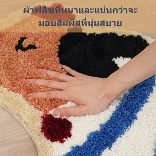 VELOREE พรมปูพื้นห้องนอน พรมน่ารัก พรมเช็ดเท้า ของตกแต่งบ้าน หนานุ่ม คุณภาพสูง หนาพิเศษ 50*100ซม.