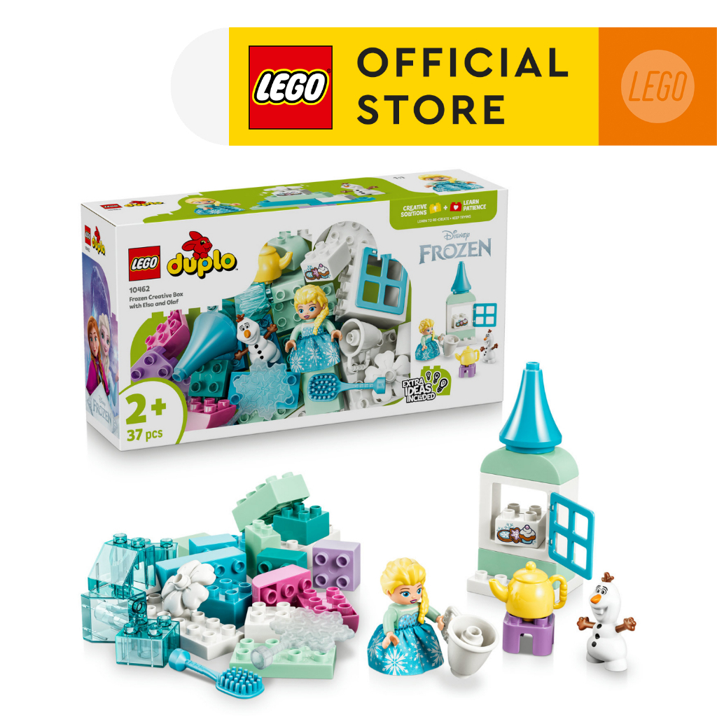 LEGO DUPLO Disney TM 10462 Frozen Creative Box with Elsa and Olaf (37 Pieces), Building Blocks, Kids Toy