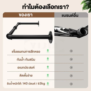 YIJIAราวแขวนผ้า ราวแขวนเสื้อผ้า แบบโลหะ สําหรับตู้เสื้อผ้า 184CM สำหรับแขวนเสื้อผ้า กระถางต้นไม้ ผ้าเช็ดหน้า