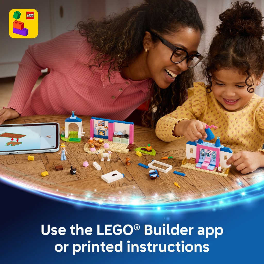 LEGO Disney Princess ‏43283 قلعة سندريلا وأصدقائها الحيوانات (149 قطعة) — صورة 7