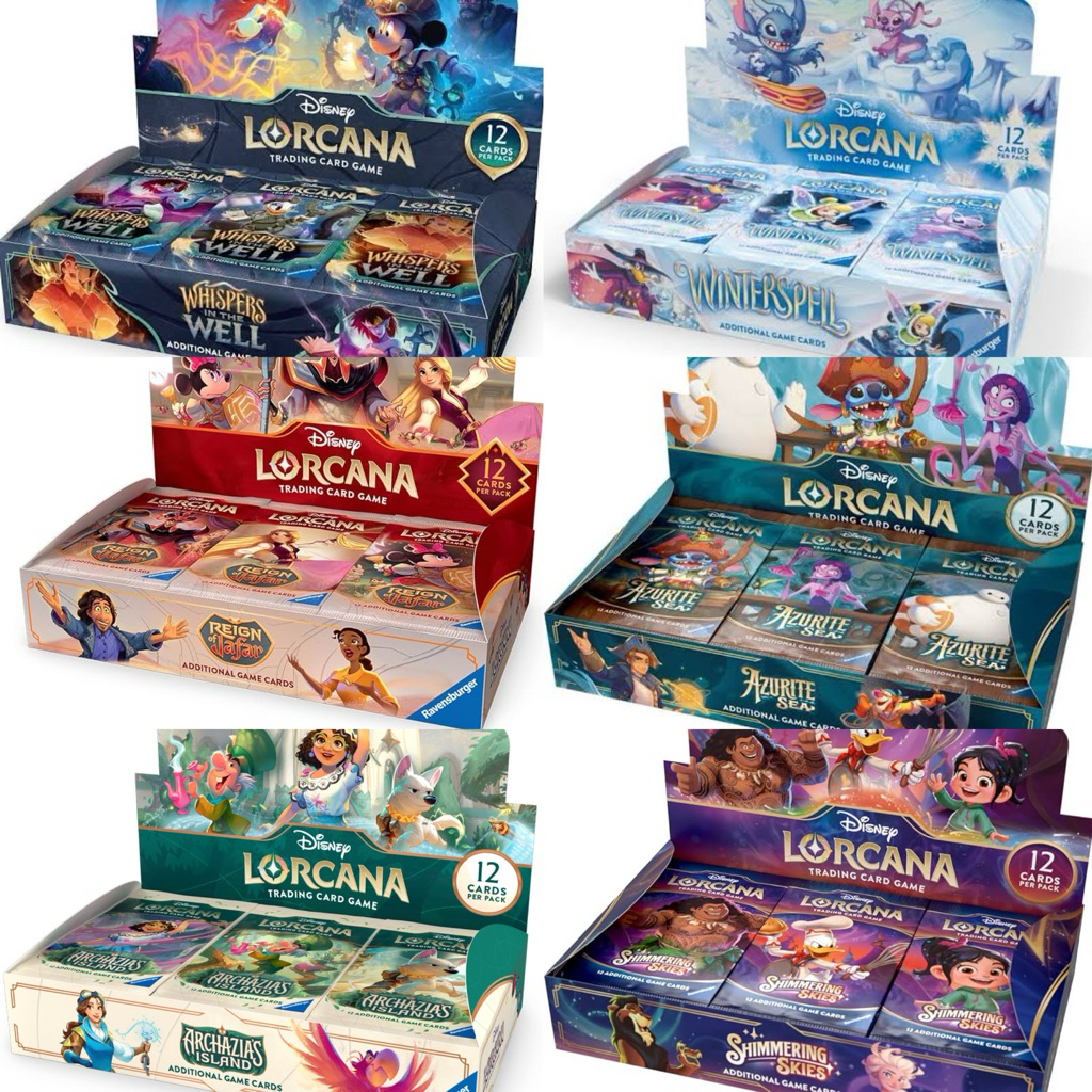 (🎯🎳พร้อมส่งด่วนในไทย) แบบสุ่ม : รวมการ์ด Lorcana Trending Card Game : 1 ซองได้ 12 ใบ ***Ver.Eng***