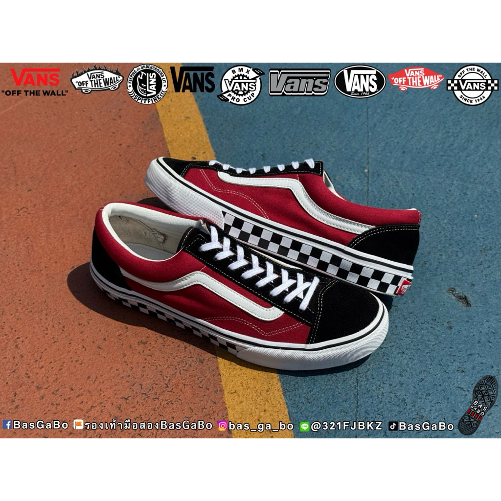 VANS STYLE 36 OG RED/BLACK JAPAN EDITION รองเท้ามือสอง รับประกันแท้ VansJapan รองเท้าVans Vansมือสอง