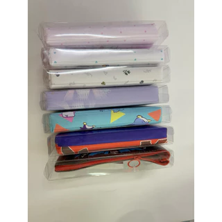 Sanrio กระเป๋าใส่ดินสอ ลายลิขสิทธิ์แท้ 9.5*20 cm B57 กระเป๋าเครื่องเขียน หนังเทียม Disney Marvel