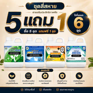 5 ชุดแถม 1 ชุดสี่เกลอ เกษตรรับทราบ เซฟตี้แพลนท์ ไมโครพลัส ไลนิ่งแคล อะมีซี