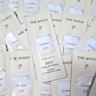 (🌼แท้ / พร้อมส่ง🌼) THE WHOO Gong Jin Hyang Sunquid UV Protective Lotion SPF50+ / PA++++ 1 ml.
