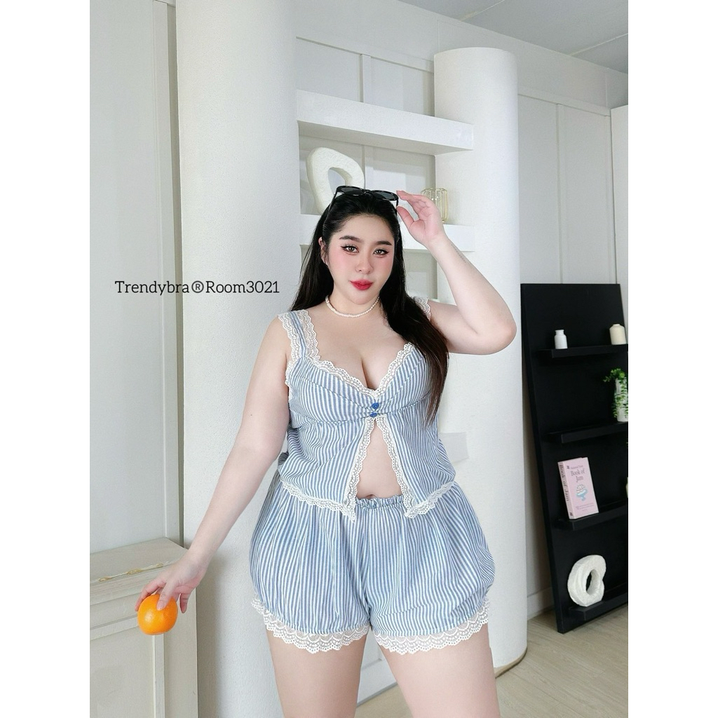 Setสาวอวบเซ็กซี่ ขี้ดื้อBigsizeอก40-50“(td)