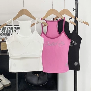 สายเดี่ยวกริตเตอร์ เสื้อสายเดี่ยวดีเทลหนังสือเพชร ราคาโรงงาน พร้อมส่ง