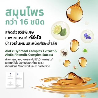 AloEx Organic Anti Hair Loss Serum เซรั่มลดผมร่วง สูตร Natural เพิ่ม Rosemary Oil บำรุงเส้นผมและหนังศีรษะ ขนาด 30 ml