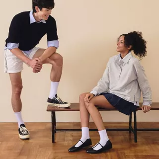 Socksy ถุงเท้านักเรียนทรงข้อยาว (แพ็คสุดคุ้ม 6 คู่) รุ่น BKJL