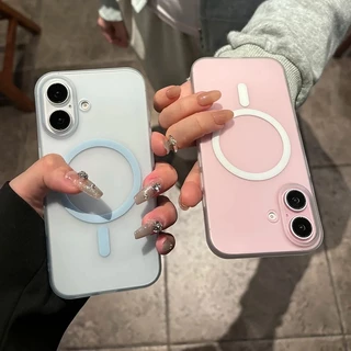CrashStar เคสโทรศัพท์แบบแข็งบางพิเศษ แม่เหล็ก ผิวด้าน โปร่งแสง Phone Case For iPhone 17 16 15 14 13 12 11 Pro Max Plus