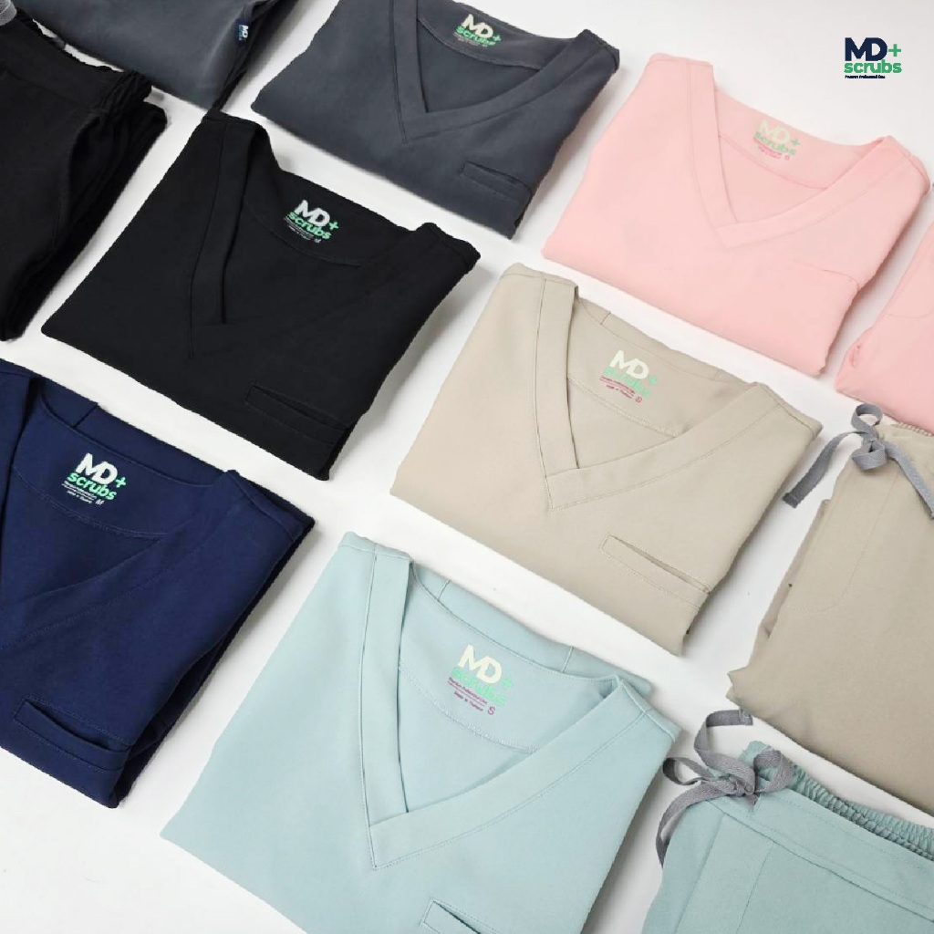 (ไม่ปักชื่อ) MD Scrubs plus ชุดสครับผู้ชาย รุ่น NOVA (ชุด รูปที่ 6