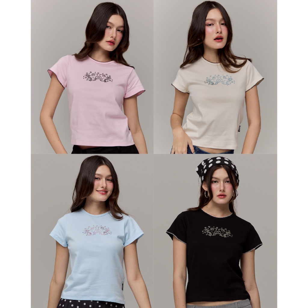 prey เสื้อยืดคอกลม bitty bunny baby tee
