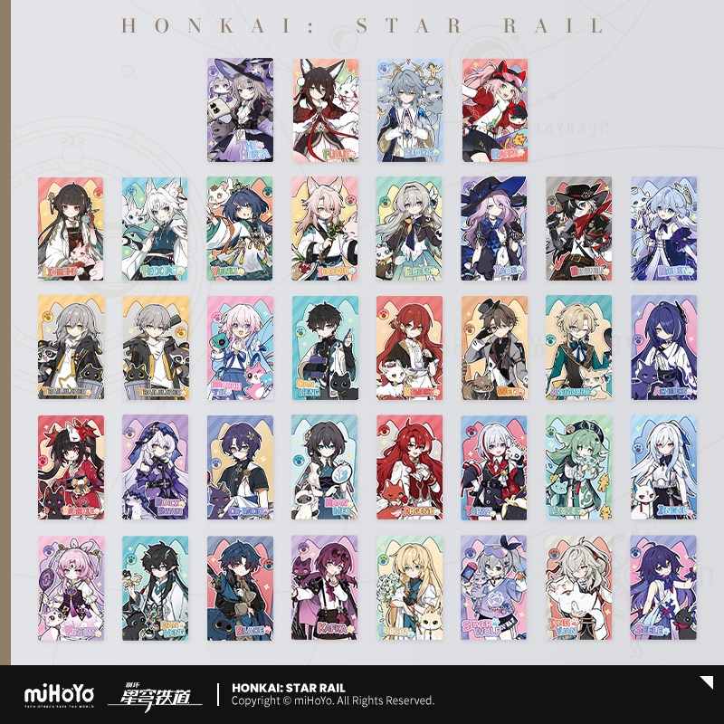 [ พร้อมส่ง / Official ] ราคาส่ง3ใบ - Honkai Star Rail Little Cat - Card ฮงไค สตาร์เรล การ์ด Firefly The Herta Sunday