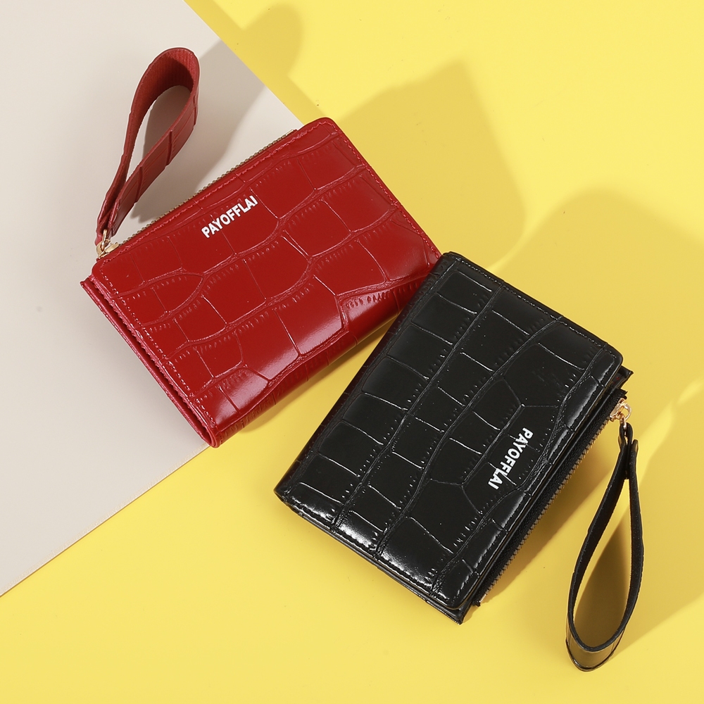 B-3008🔥กระเป๋าสตางค์ใบสั้น สีสดใส พกพาสะดวก ขนาดเล็กแบบพกพา พร้อมช่องใส่บัตร แฟชั่นมาใหม่ 6สี