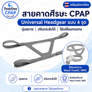 สายรัดหน้ากาก CPAP Nasal Mask Headgear สำหรับหน้ากาก Yuwell YN-02, BMC N2, Resmed ส่งจากไทย