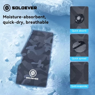 soloever UV100+ หน้ากากผ้าลายพราง ป้องกันแสงแดด เหมาะสำหรับปั่นจักรยาน แห้งเร็ว และระบายอากาศได้ดี