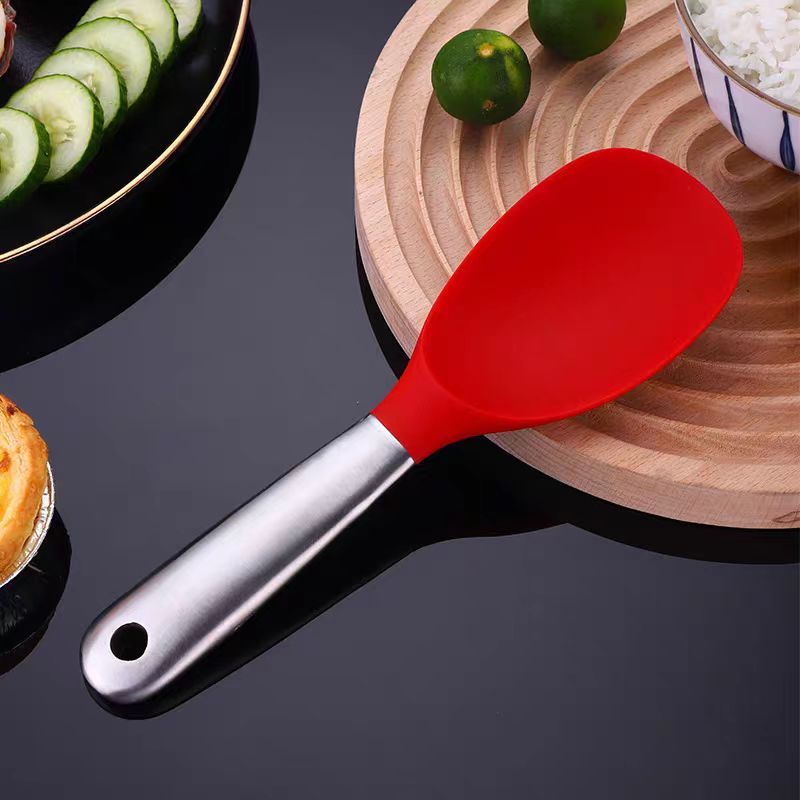 Germany Zwilling stainless steel silicone rice spoon antibacterial household rice cooker spatula non-stick special rice