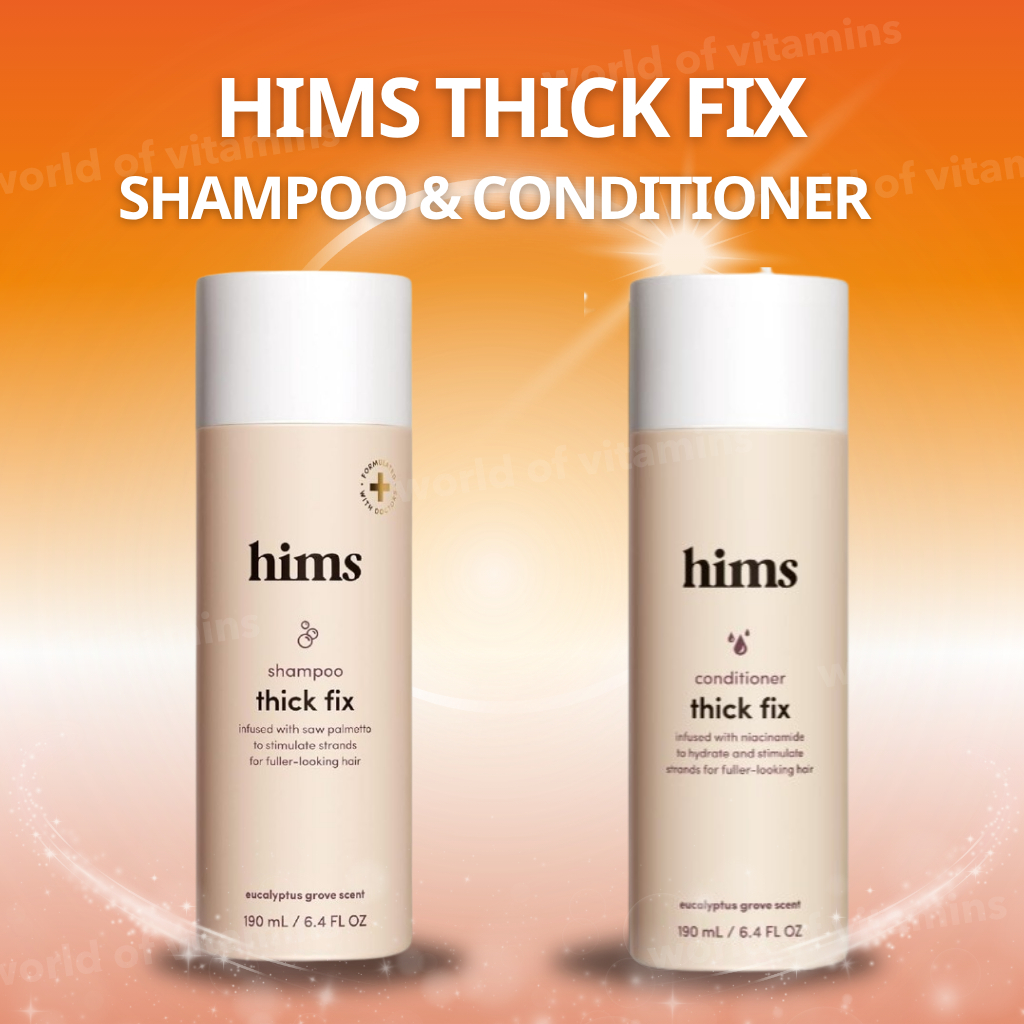 hims Thick Fix shampoo & conditioner  แชมพูและคอนดิชันเนอร์สำหรับผมเส้นเล็ก ดูแลผมให้ดูมีวอลุ่ม + ชุ่มชื้น