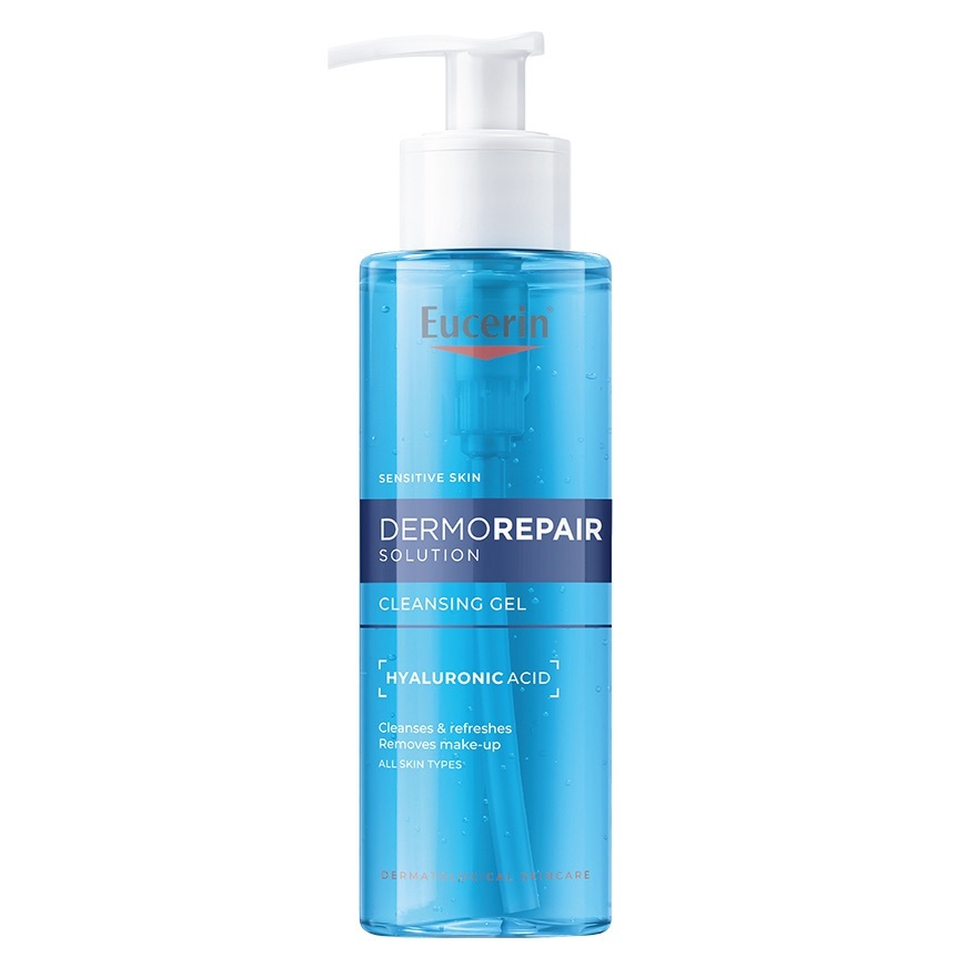 New!!Eucerin เจลล้างหน้าสูตรอ่อนโยนสำหรับผิวบอบบางแพ้ง่ายDERMOPURE Cleansing Gel 200ml