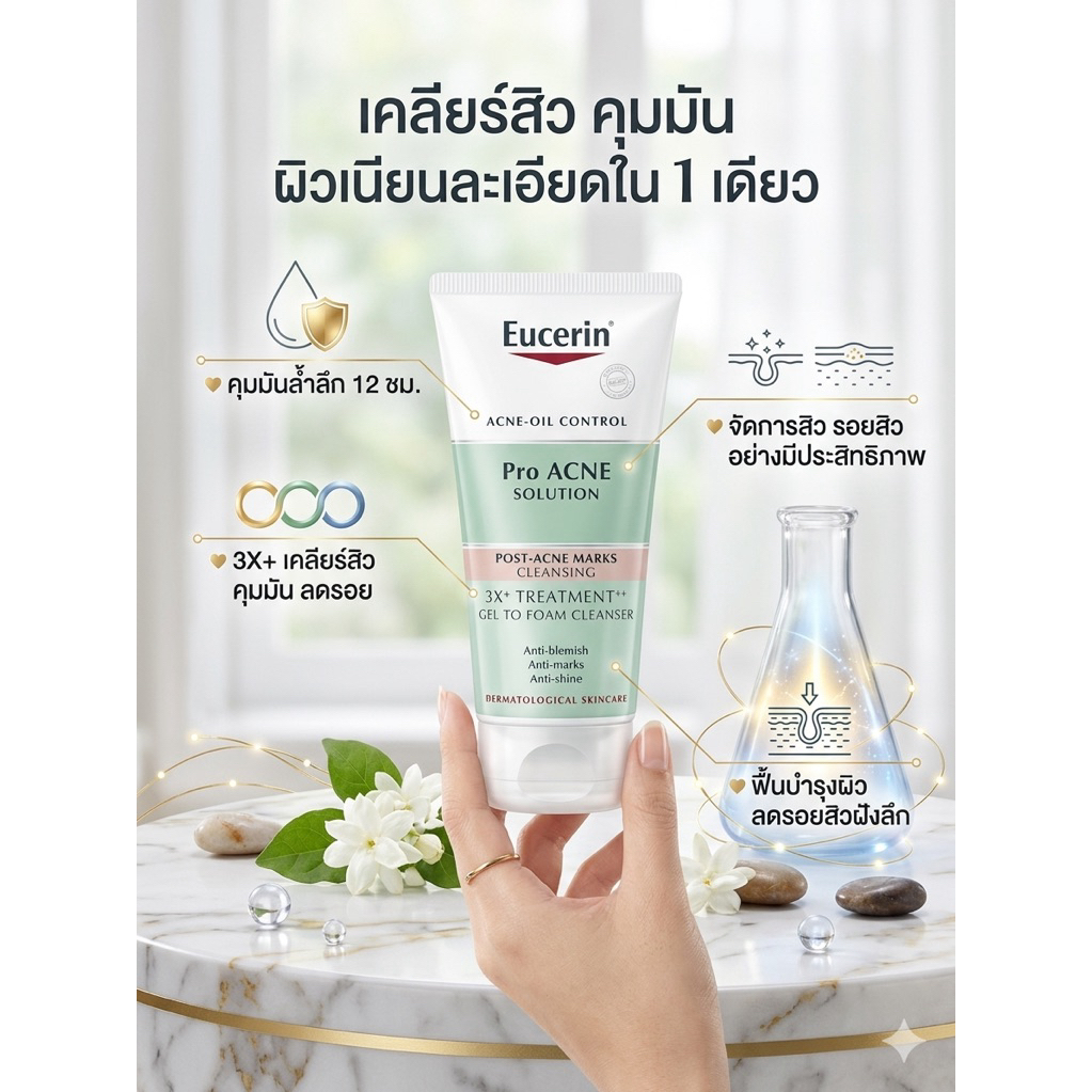 Gel to foam โฟมล้างหน้าสำหรับผิวแพ้ง่าย เป็นสิวง่าย ลดสิวอุดตัน 75g