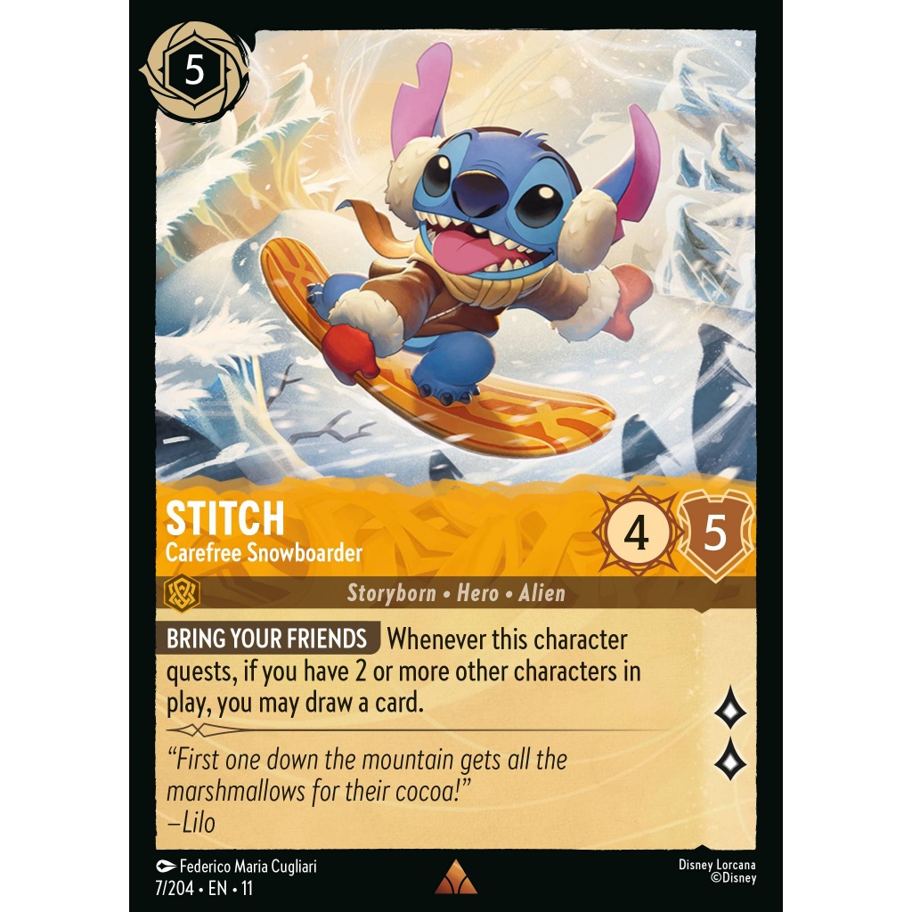 [แยกใบ พร้อมส่ง][Rare] Disney Lorcana TCG Winterspell ❄️ [Set 11]