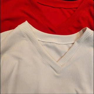 (รหัสD4) ผ้าร่องยืดทอปทวิล เสื้อสาวอวบฟรีไซส์