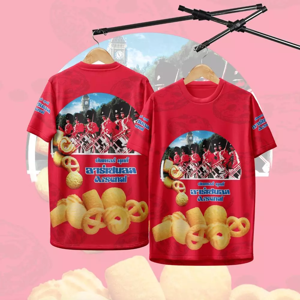 เสื้อกีฬา ลาย อาร์เซนอล บัตเตอร์ คุกกี้