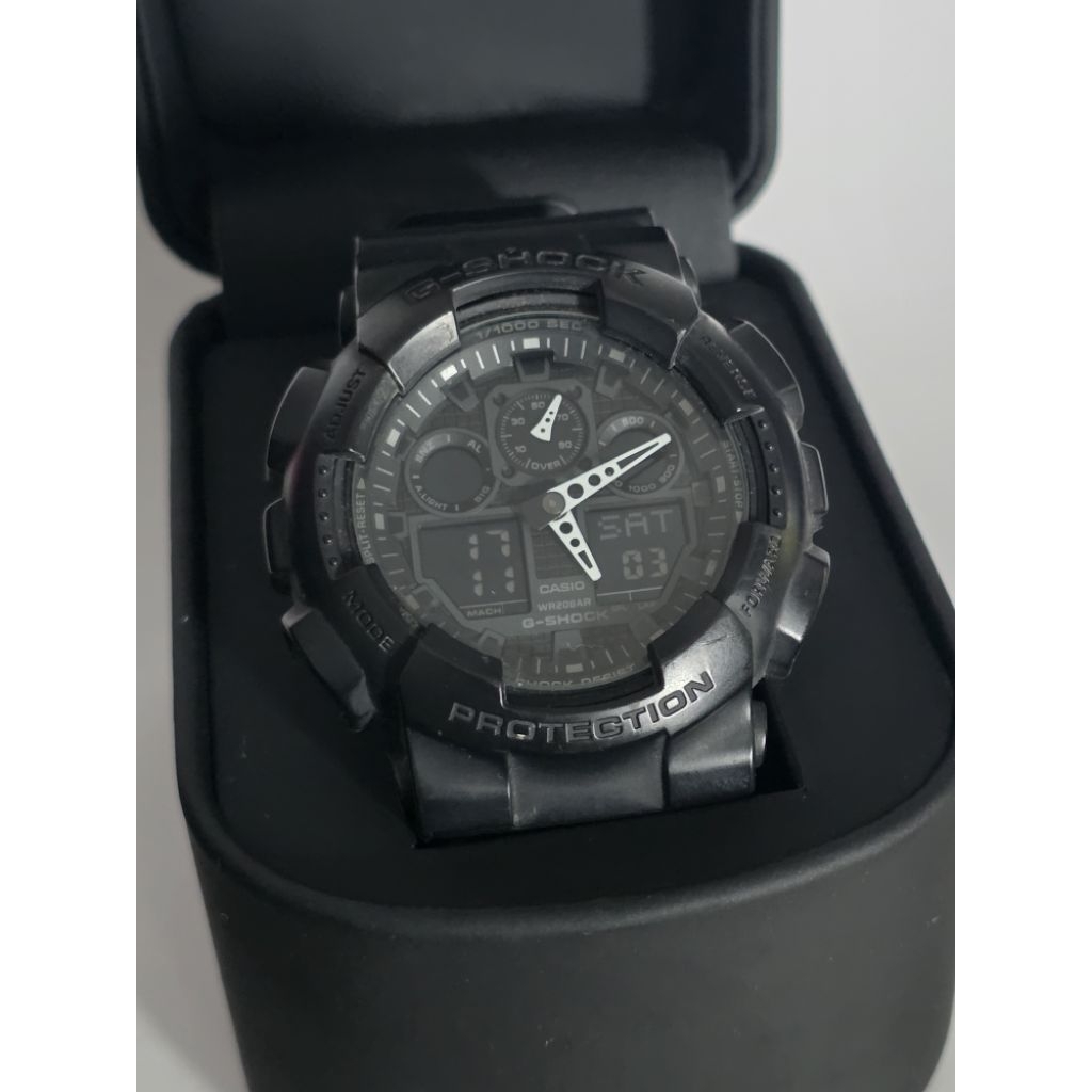 มือสอง G-Shock GA-100-1A1 (Black Out) แท้100% สภาพ98% [ไม่มีกล่อง]