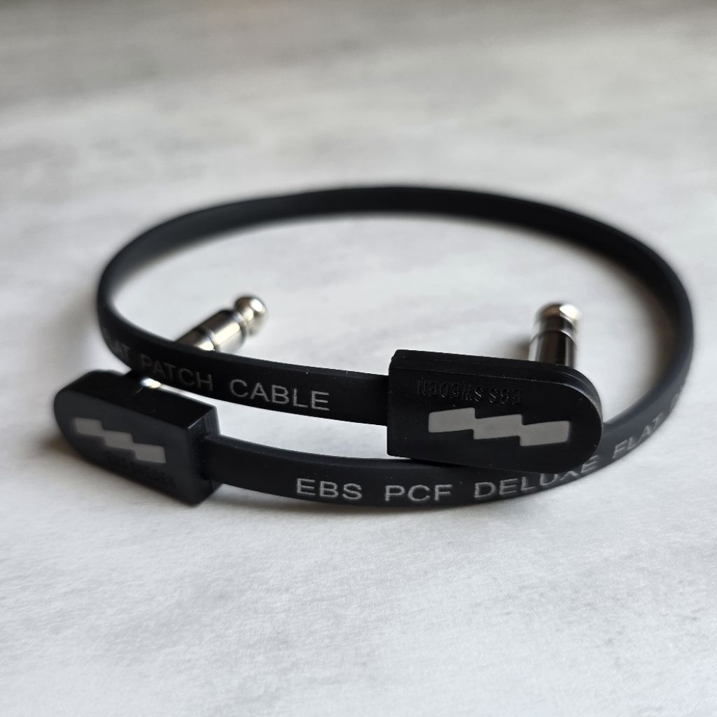สายพ่วงเอฟเฟกต์ EBS PCF Deluxe TRS Stereo Flat Patch Cable สายแบนประหยัดพื้นที่ ของแท้ 100% (เลือกความยาวได้)