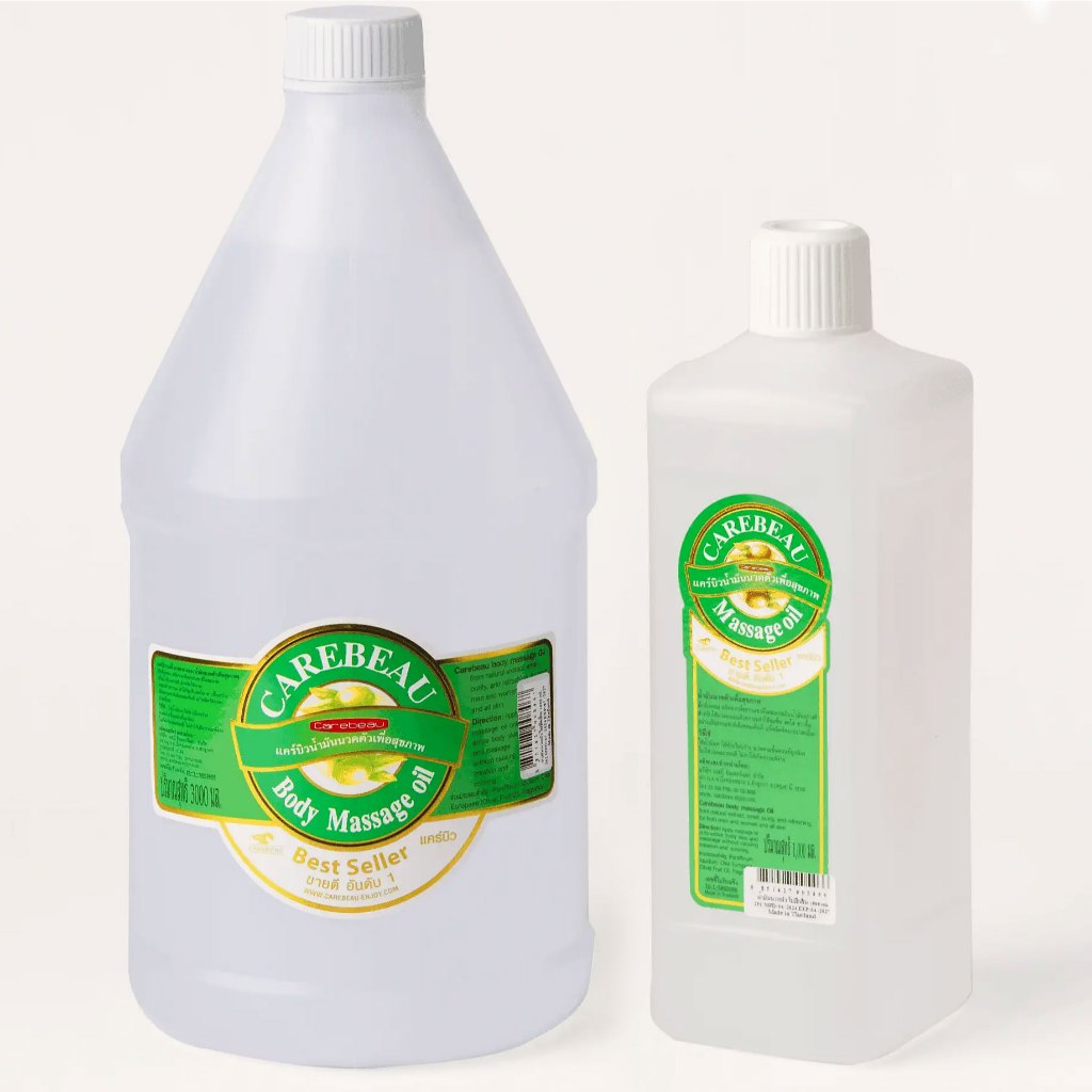 CAREBEAU BODY MASSAGE OIL 1000 และ 3000ml แคร์บิว บอดี้ มาสสาส ออยล์ เพื่อผิวเนียนใส Q น้ำมันนวดตัวมีให้เลือก 12สูตร