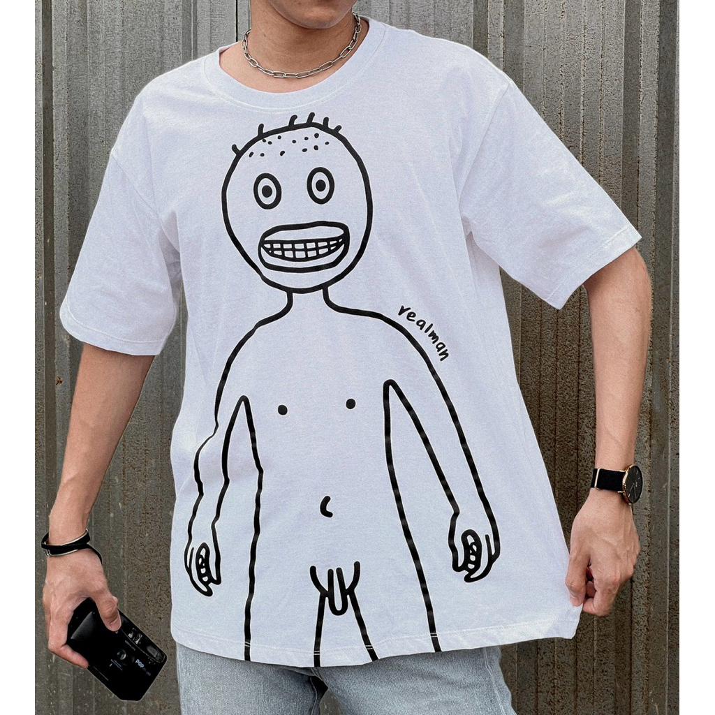Realman T-shirt เสื้อยืดสรีนลายสุดกวน