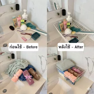 [Tiny Decor] ตะกร้าเหล็กใส่ของ อเนกประสงค์ มีหูจับ วางโต๊ะ วางพื้น เก็บของ จัดระเบียบ้าน แต่งบ้าน สไตล์มินิมอล