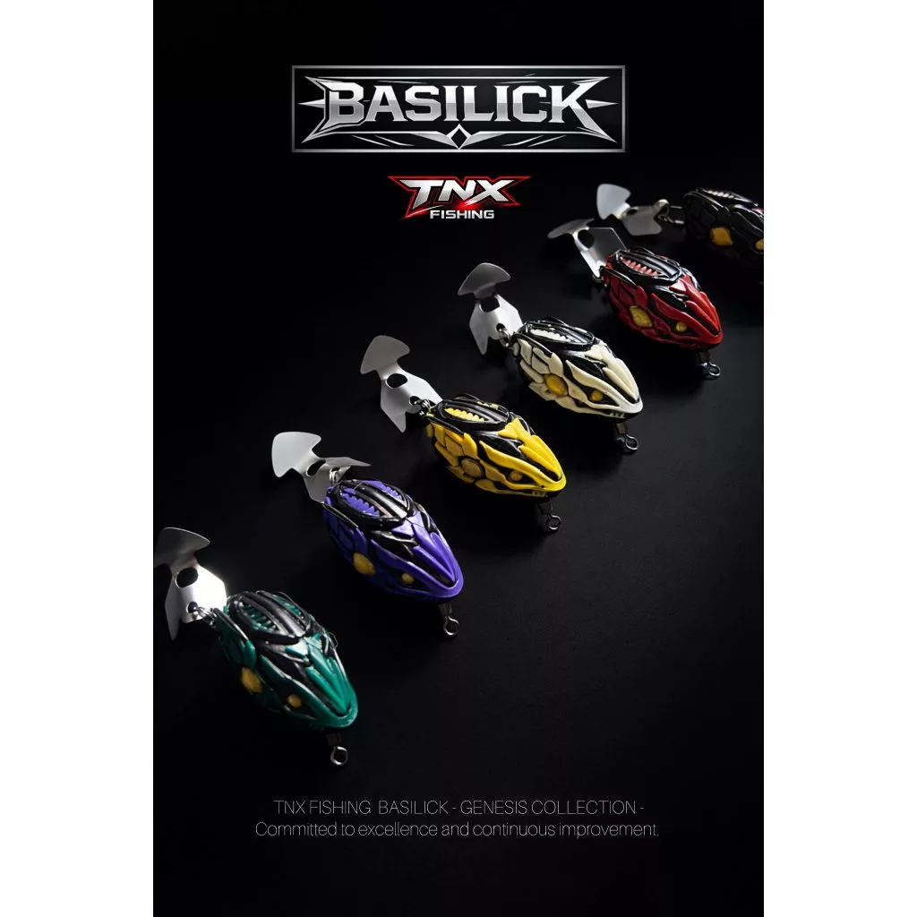 กบยาง TNX BASILICK 4cm 7.5g เหยื่อปลอมระดับพรีเมียม Premium Frog Lure ตกปลาช่อน ชะโด ตีสวะ First Edition