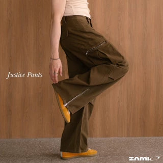 ZAMIO JUSTICE Pants กางเกงคาโก้ทรงกระบอกใหญ่