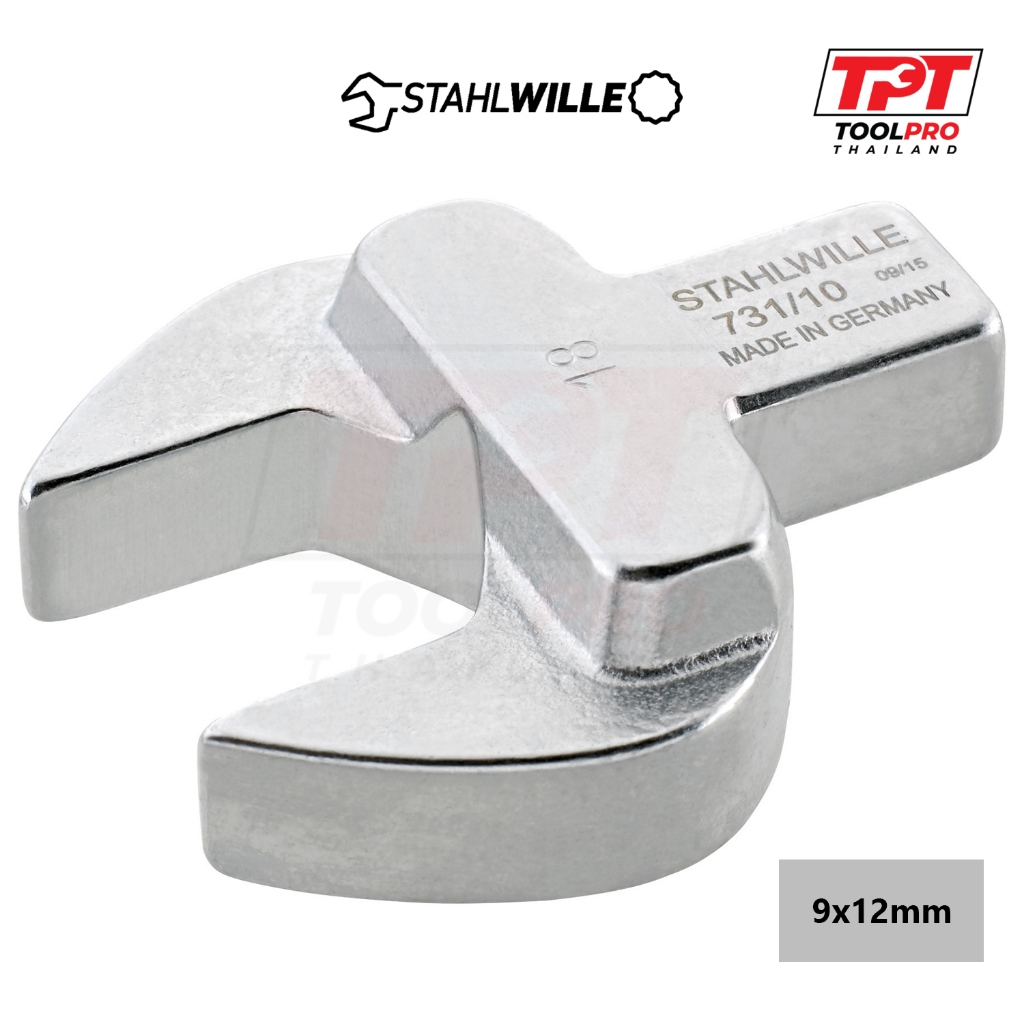 Stahlwille Open Ended Insert Tool for Torque Wrenches, 9x12mm, 731/10