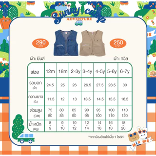 Mix Me เสื้อยืด เสื้อกั๊ก กางเกงยีนส์ ลายท้องฟ้า ผ้า Cotton เด็กชาย อายุ 1-7ปี เสื้อผ้าเด็ก รุ่น 400499/400502/400503