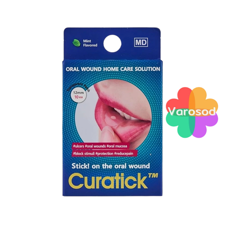 Curatick คูราทิค แผ่นแปะแผลในช่องปาก นำเข้าจากเกาหลี ขนาด 12mm [1กล่อง/10 ชิ้น]